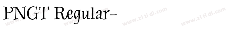 PNGT Regular字体转换